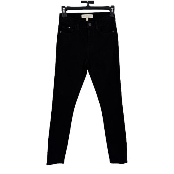 Current/Elliott jeans The Stiletto mid rise skinny black size 24 - Picture 1 of 6